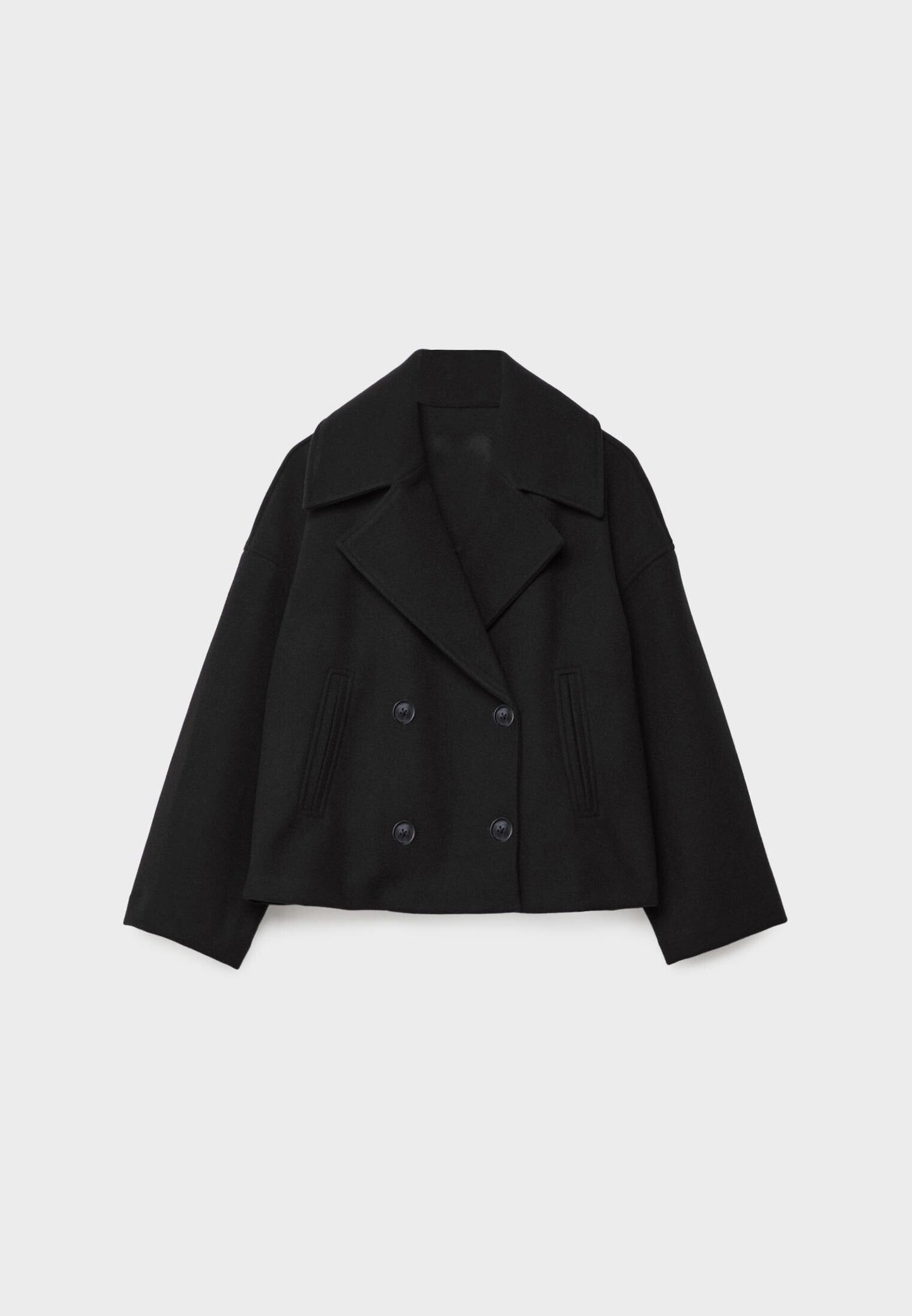 Manteau court classique intemporel pour femmes