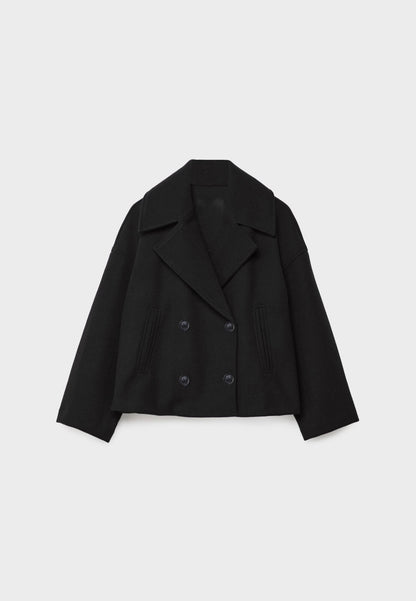 Manteau court classique intemporel pour femmes