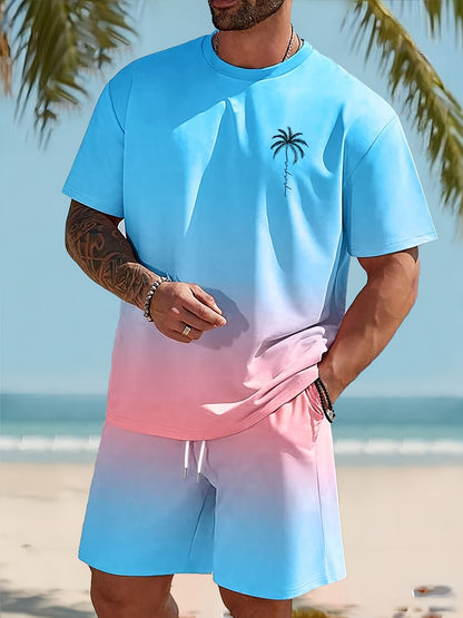 Ensemble de Plage Moderne Bicolore pour Homme