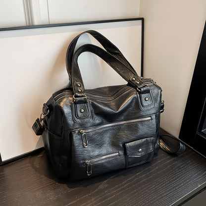 Sac Cabas Spacieux en Cuir PU pour Femmes