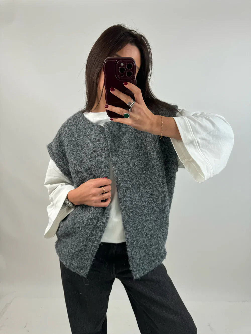 Veste Utility sans Manches avec Multiples Poches