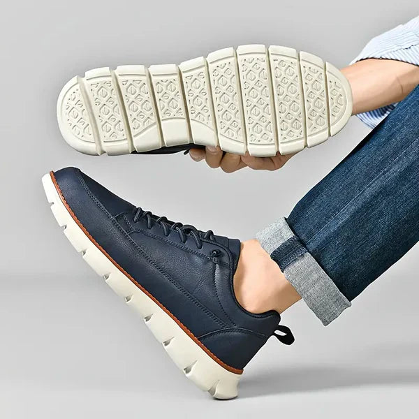 Baskets En Cuir À Lacets Tendance Pour Homme