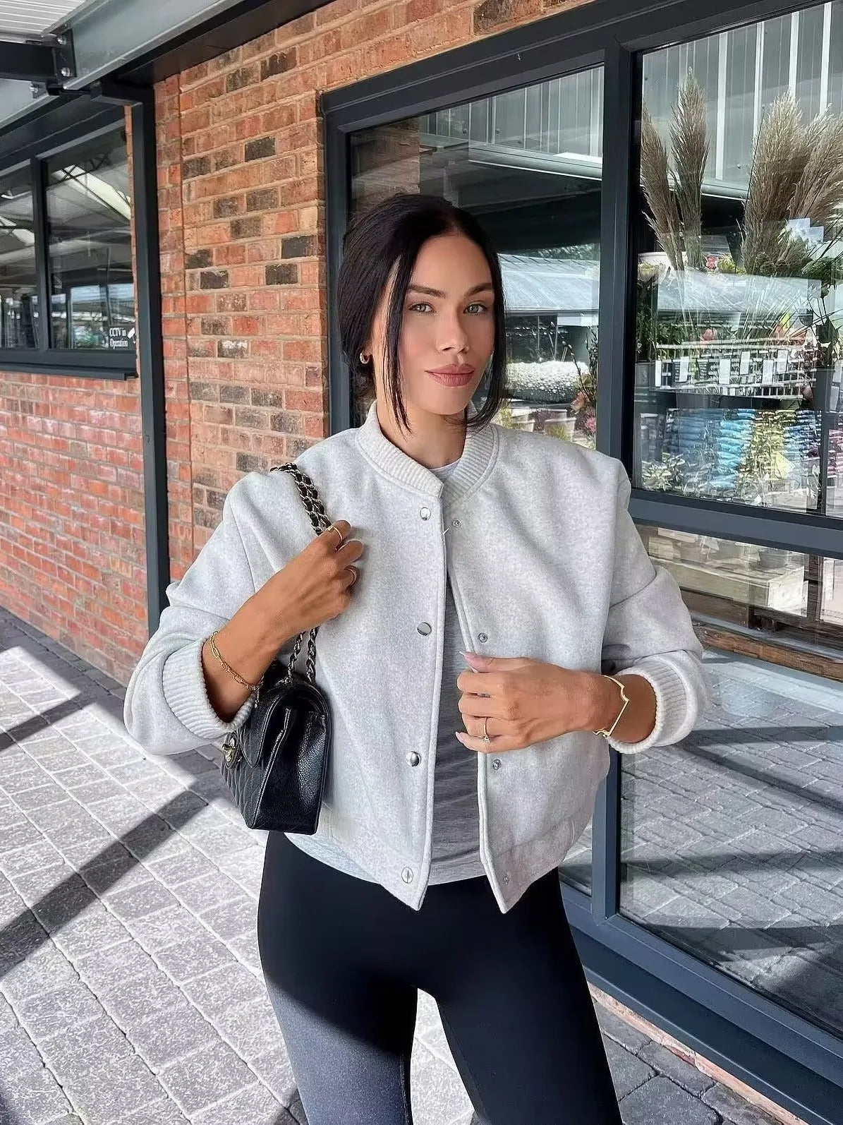 Veste aviateur de rue d'automne pour femmes