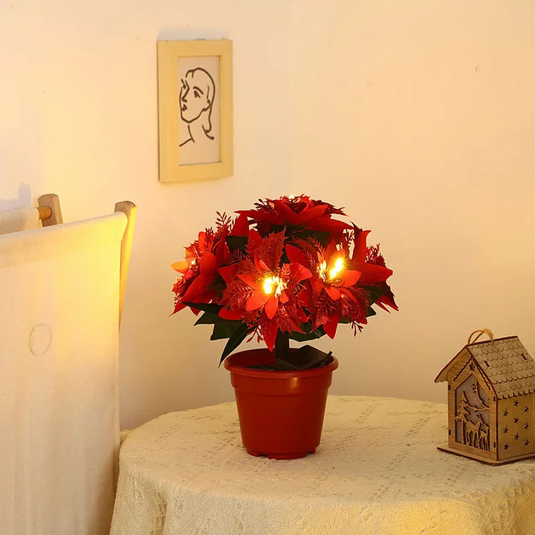 Lampe Arbre de Pot de Fleurs LED Festif