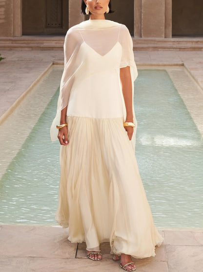 Robe longue douce pour femme