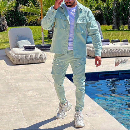 Ensemble Veste et Pantalon Cargo Stylé pour Hommes