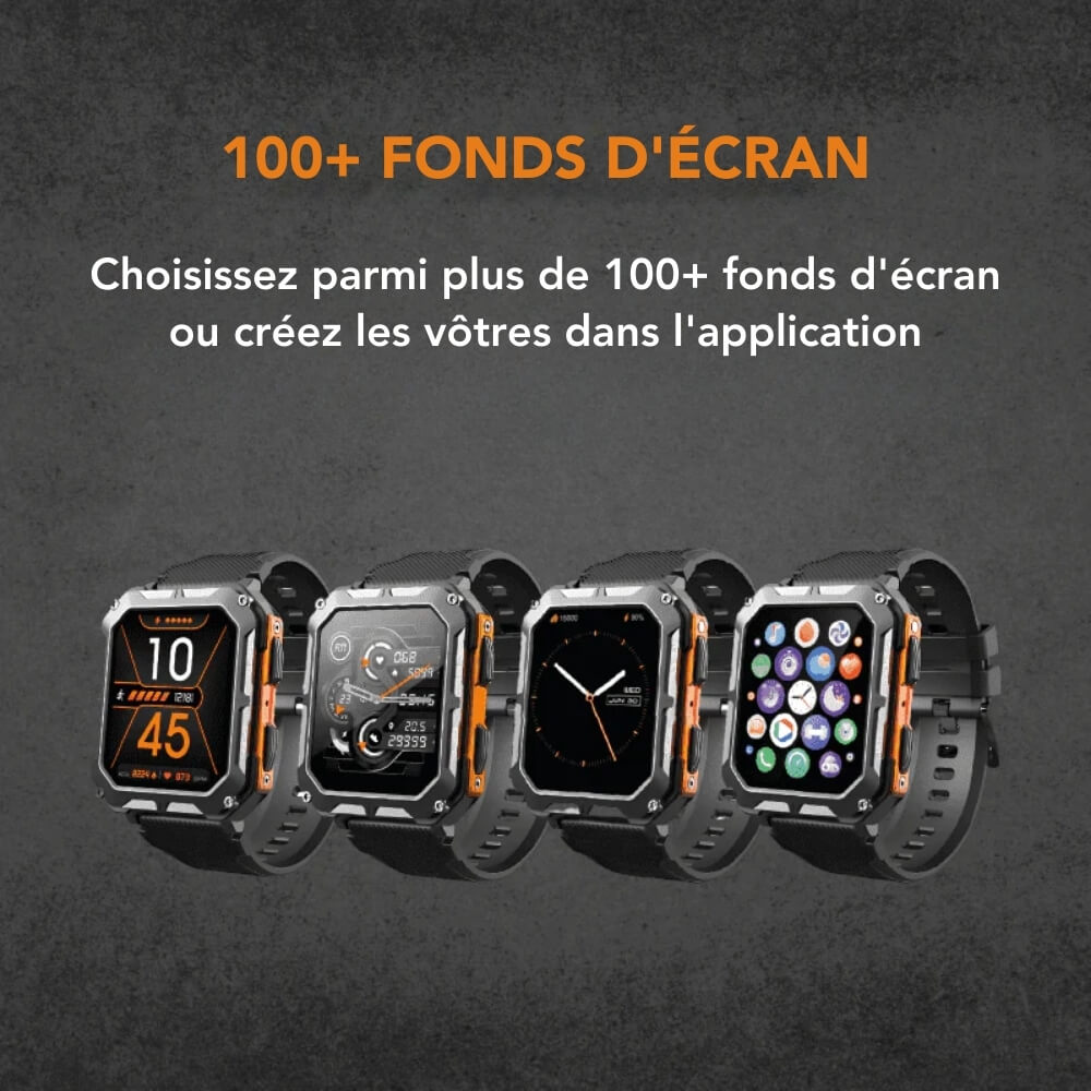 Montre Connectée Fitness Durable pour Hommes