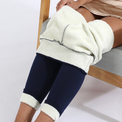 Leggings en laine polaire de qualité supérieure femmes