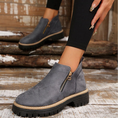 Bottes Cheville en Cuir Classiques et Chic pour Femmes