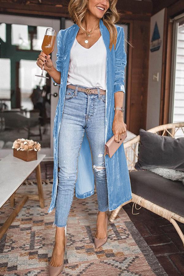 Manteau Kimono en Velours pour Couches Confortables et Élégantes