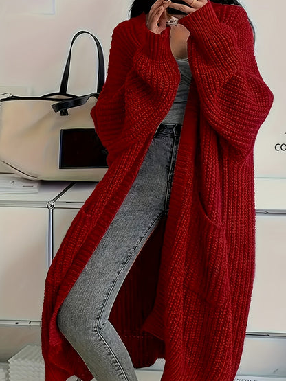 Cardigan en maille ceinturé confortable pour femmes