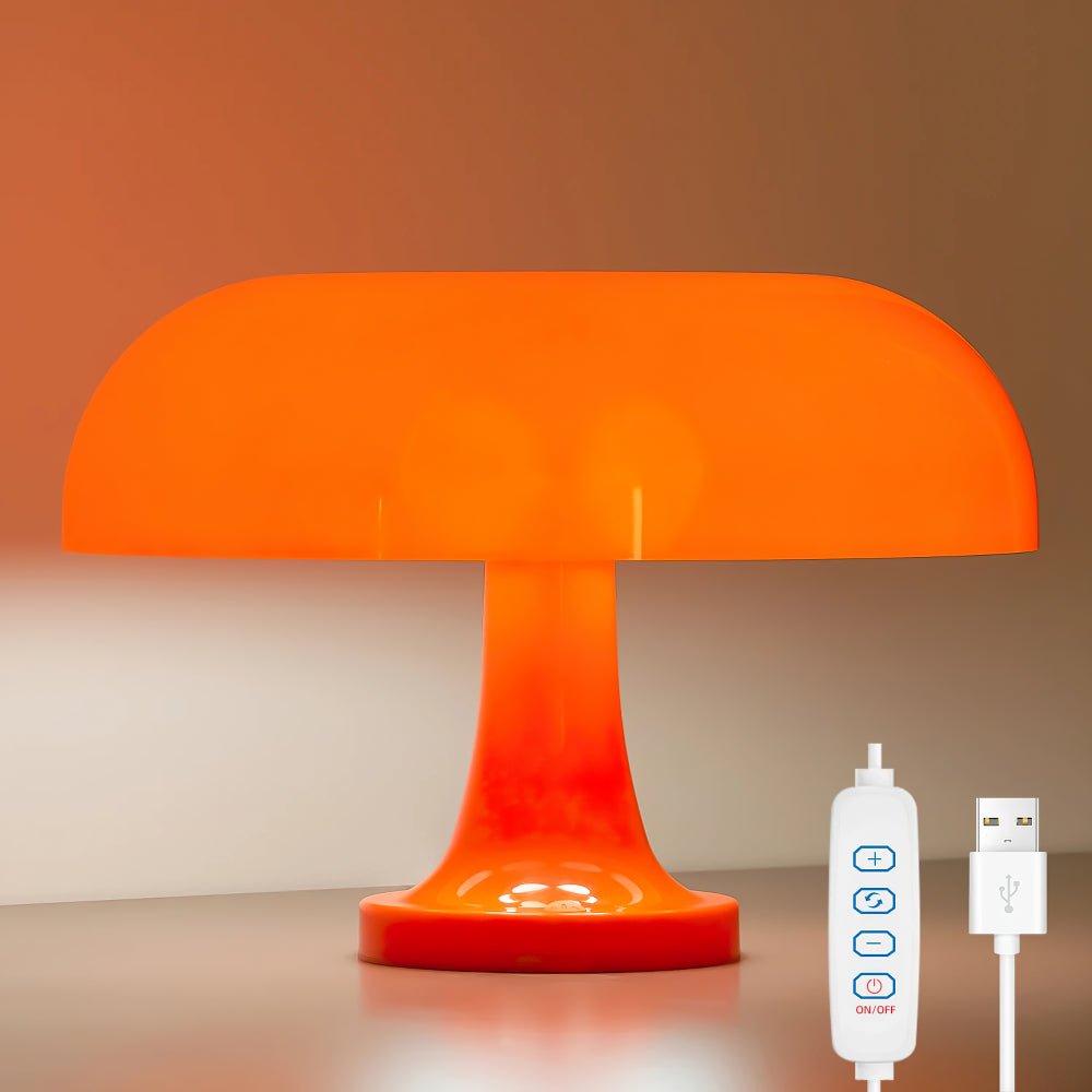 Lampe de table fantaisie à champignon lumineux