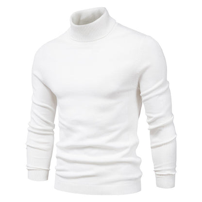 Pull en Laine Premium Homme à Col Roulé