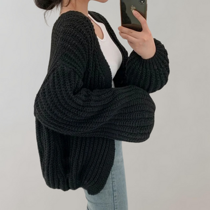 Cardigan Tricot Épais et Confortable pour Femmes