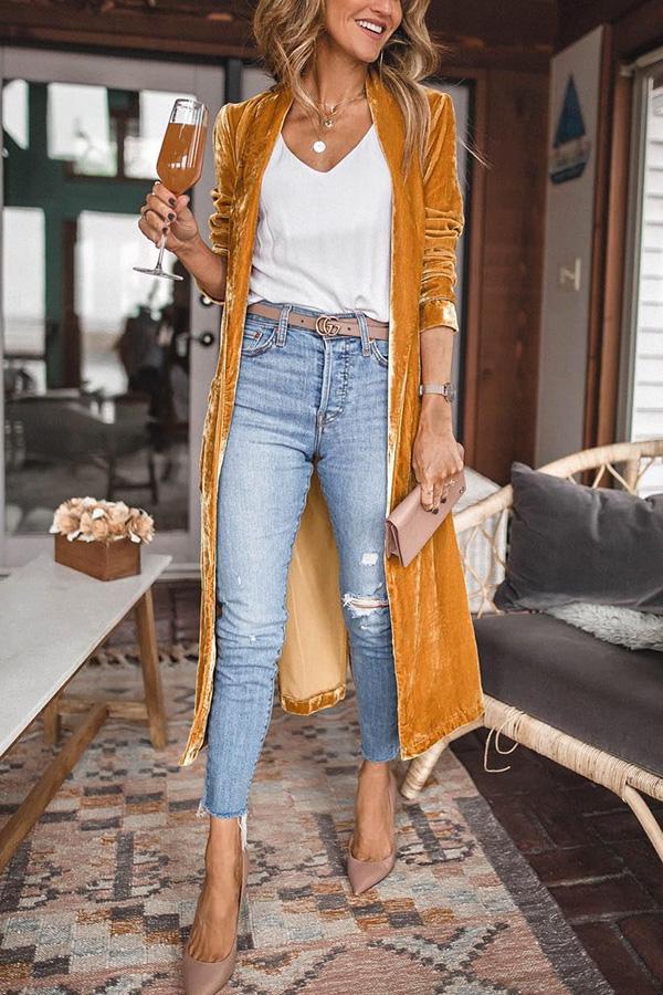 Manteau Kimono en Velours pour Couches Confortables et Élégantes