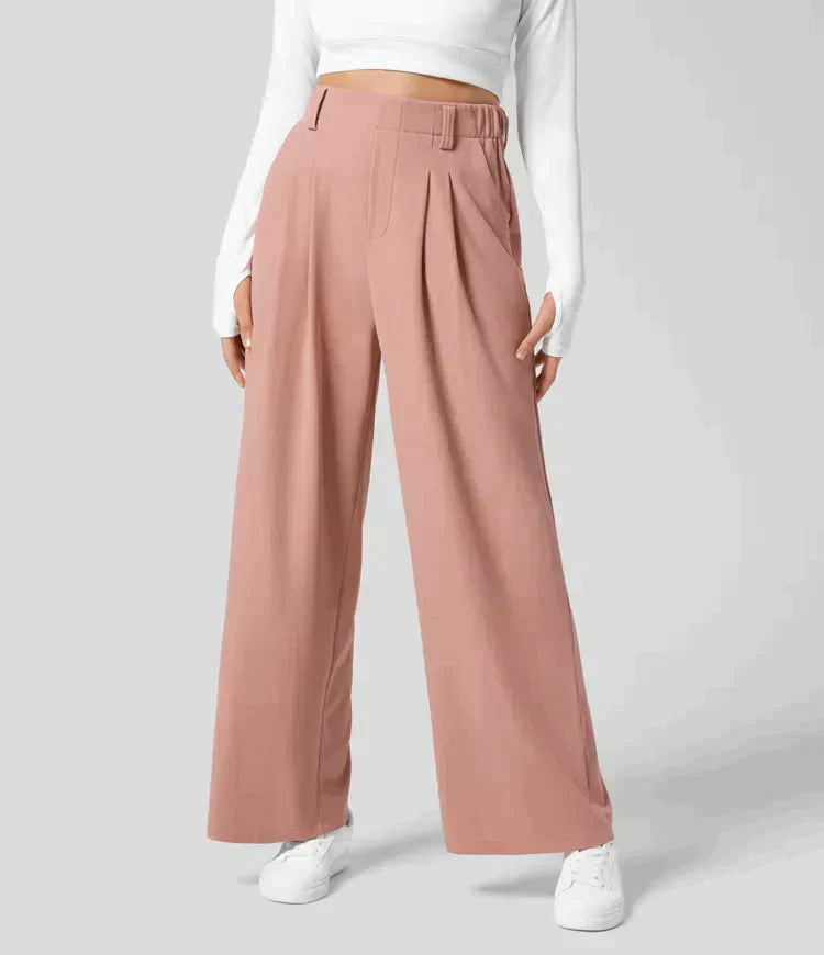 Pantalon Confort Taille Haute Élégant pour Femme