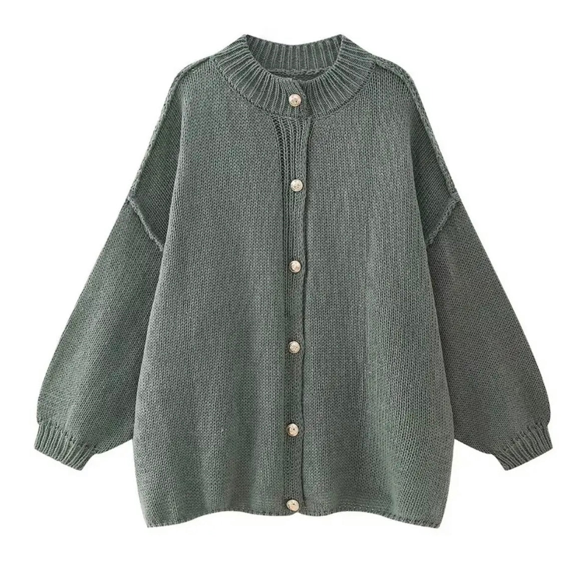 Cardigan en maille oversize confortable