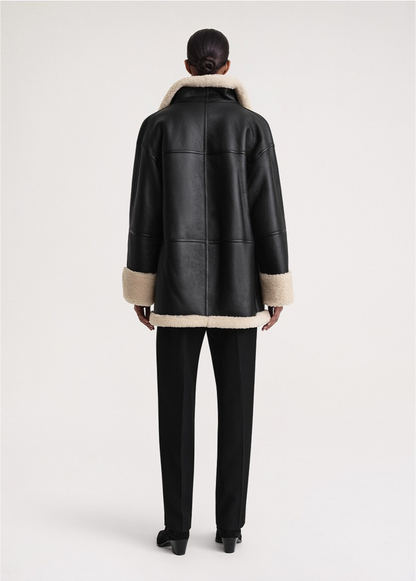 Manteau d'hiver douillet en fausse fourrure