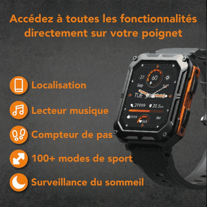 Montre Connectée Fitness Durable pour Hommes