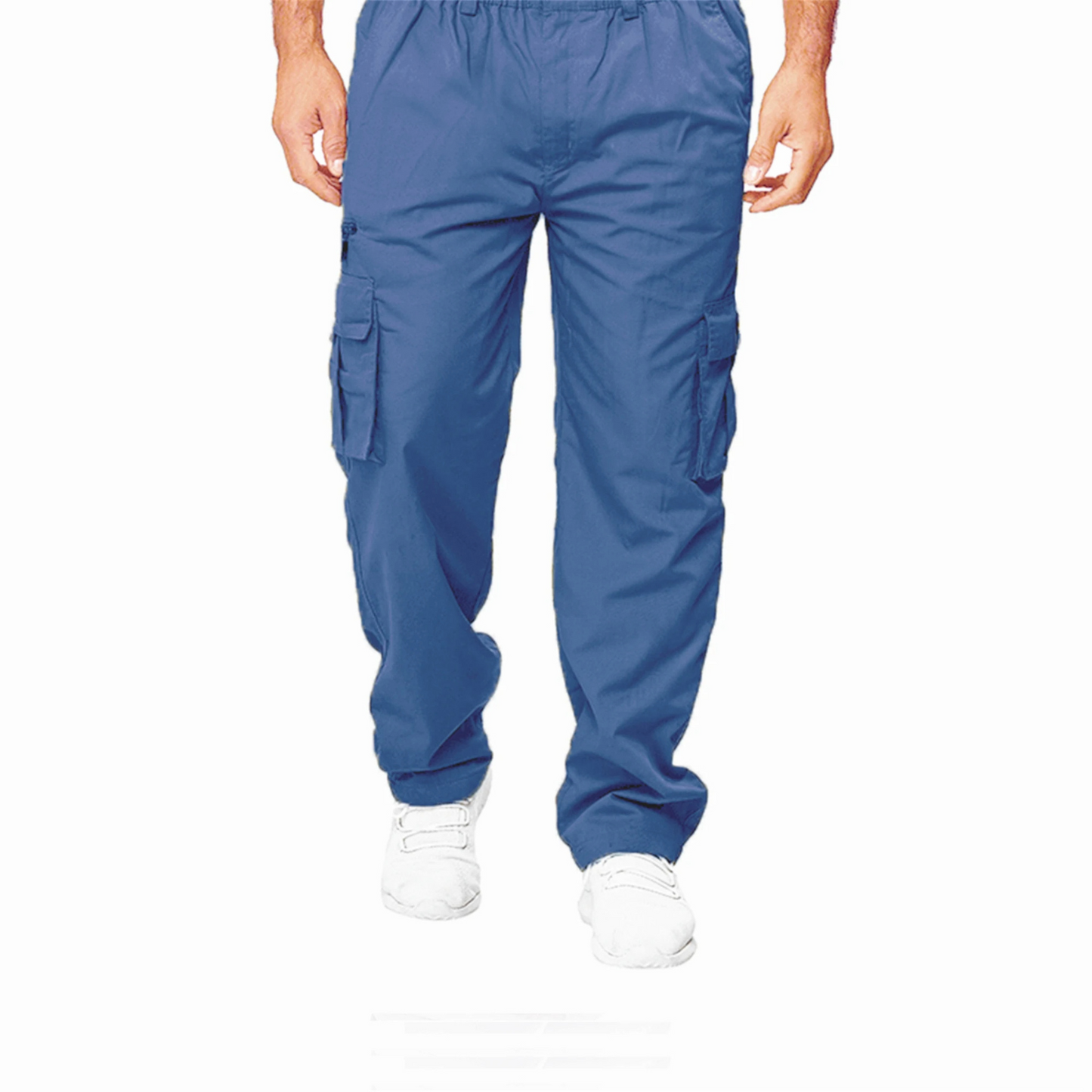 Pantalon Cargo Droit Homme avec Poches Multiples