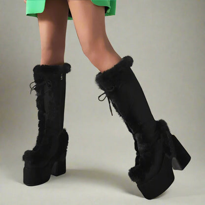 Bottes à plateforme épaisses et confortables pour un style hivernal