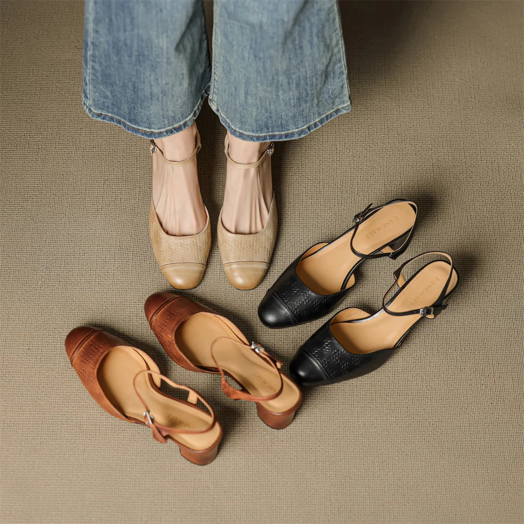 Sandales de luxe confort classique toute la journée