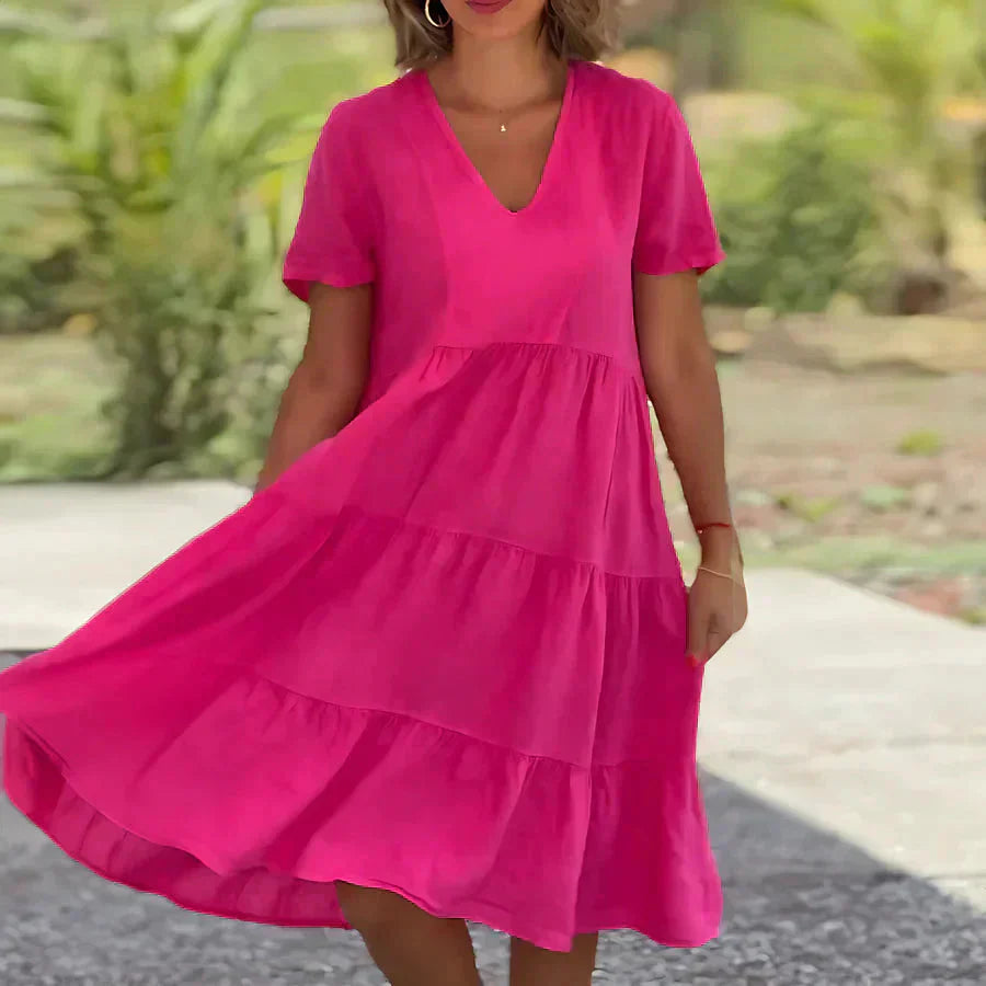 Robe ample pour femmes coupe trapèze confortable pour un usage quotidien