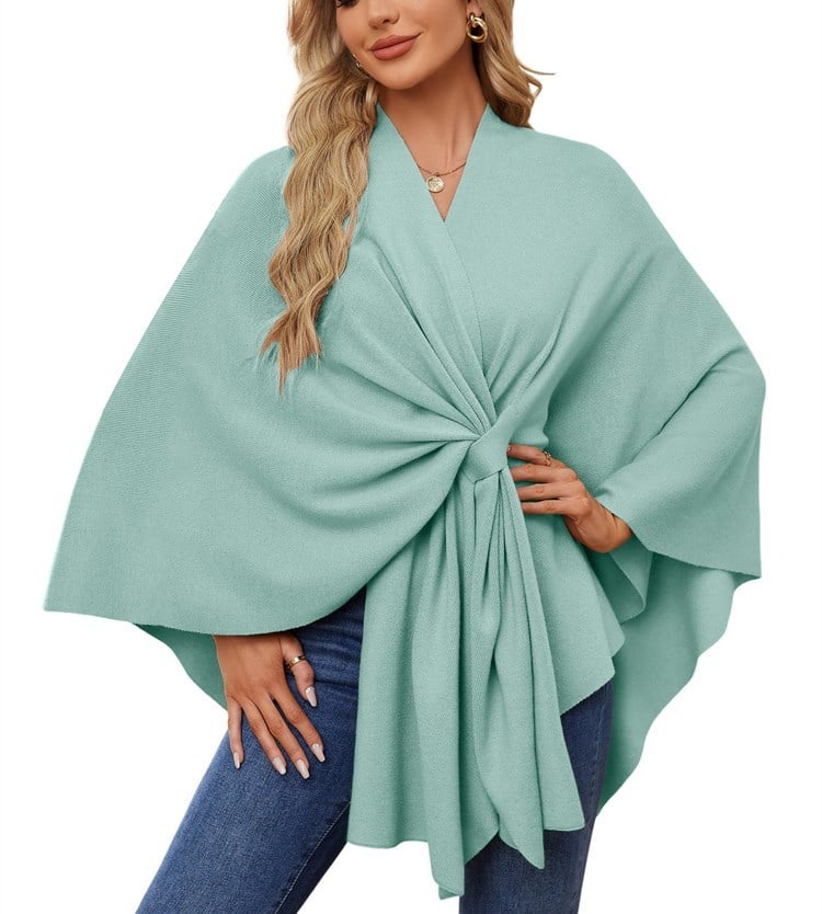 Châle Poncho Doux et Élégant pour Couches Confortables et Chics
