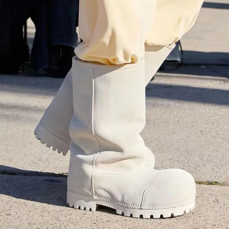 Bottes à plateforme épaisses pour cheville