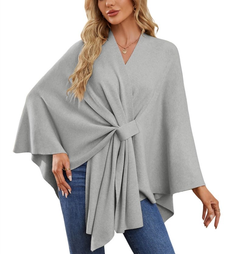 Châle Poncho Doux et Élégant pour Couches Confortables et Chics
