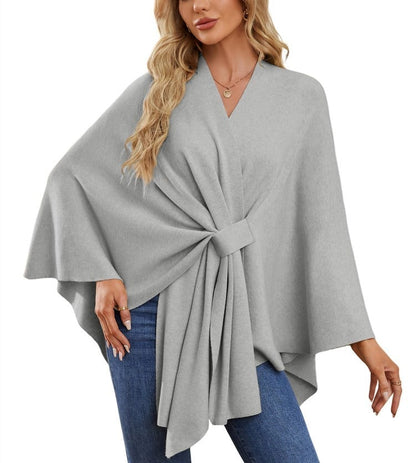 Châle Poncho Doux et Élégant pour Couches Confortables et Chics
