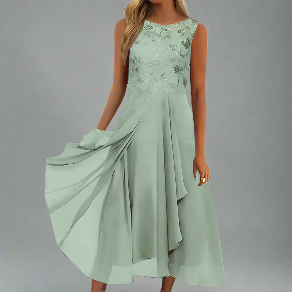 Robe d'été élégante féminine respirante pour soirée