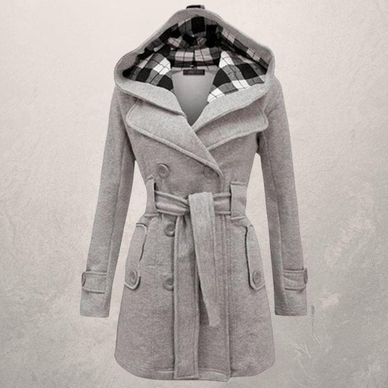 Manteau d'Hiver Élégant pour Femmes avec Ceinture