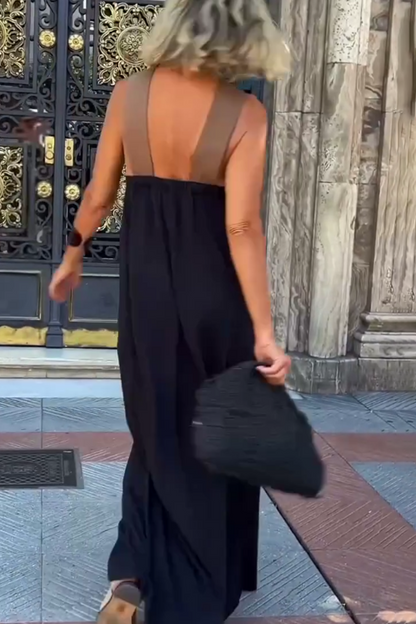 Robe moulante dos nu à col halter croisé