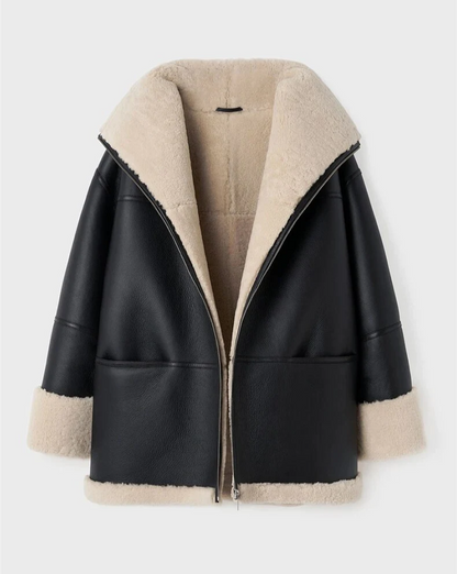 Manteau d'hiver douillet en fausse fourrure