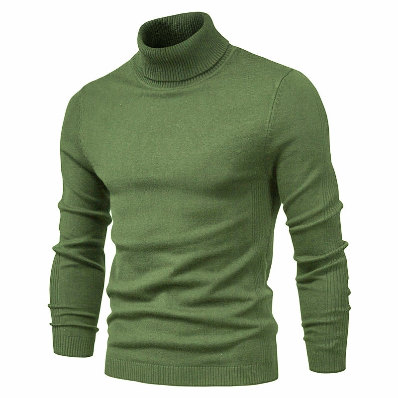 Pull en Laine Premium Homme à Col Roulé