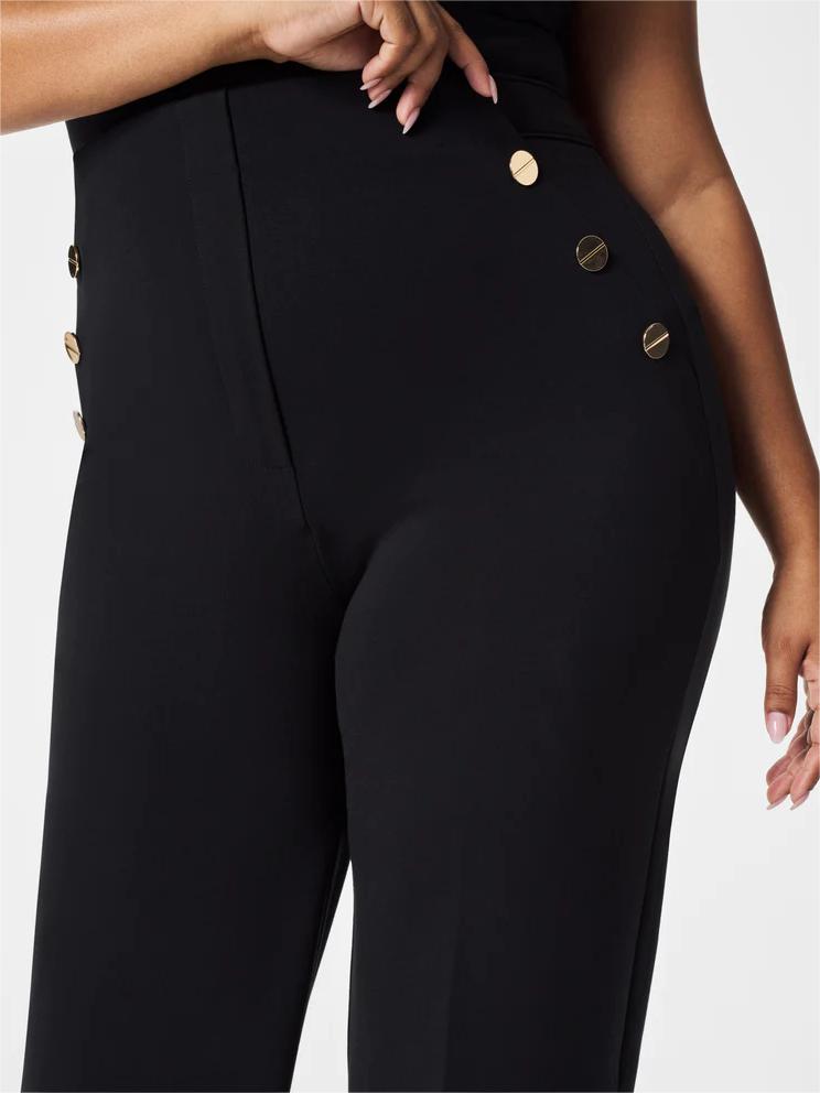 Pantalon large taille haute avec confort ventre caché