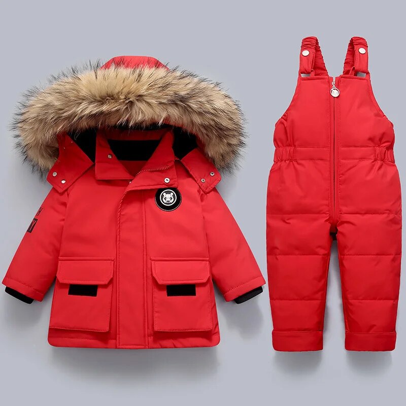 Ensemble Manteau et Combinaison Confortable Enfants