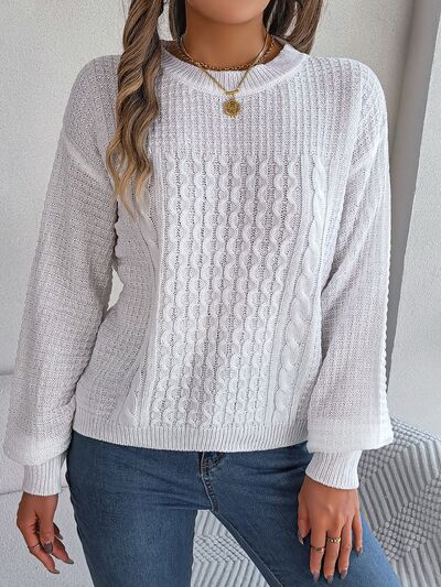 Pull Femme Intemporel Col Rond en Tricot