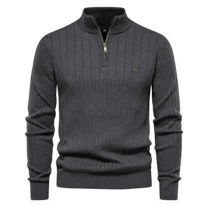 Pull Homme Premium Confortable Stylé à Col Zippé