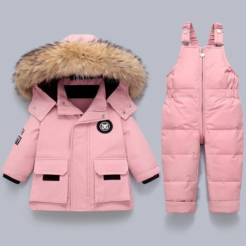 Ensemble Manteau et Combinaison Confortable Enfants