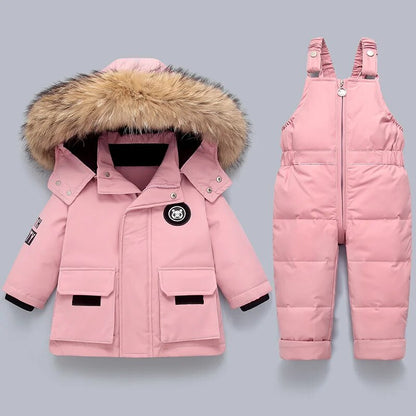 Ensemble Manteau et Combinaison Confortable Enfants