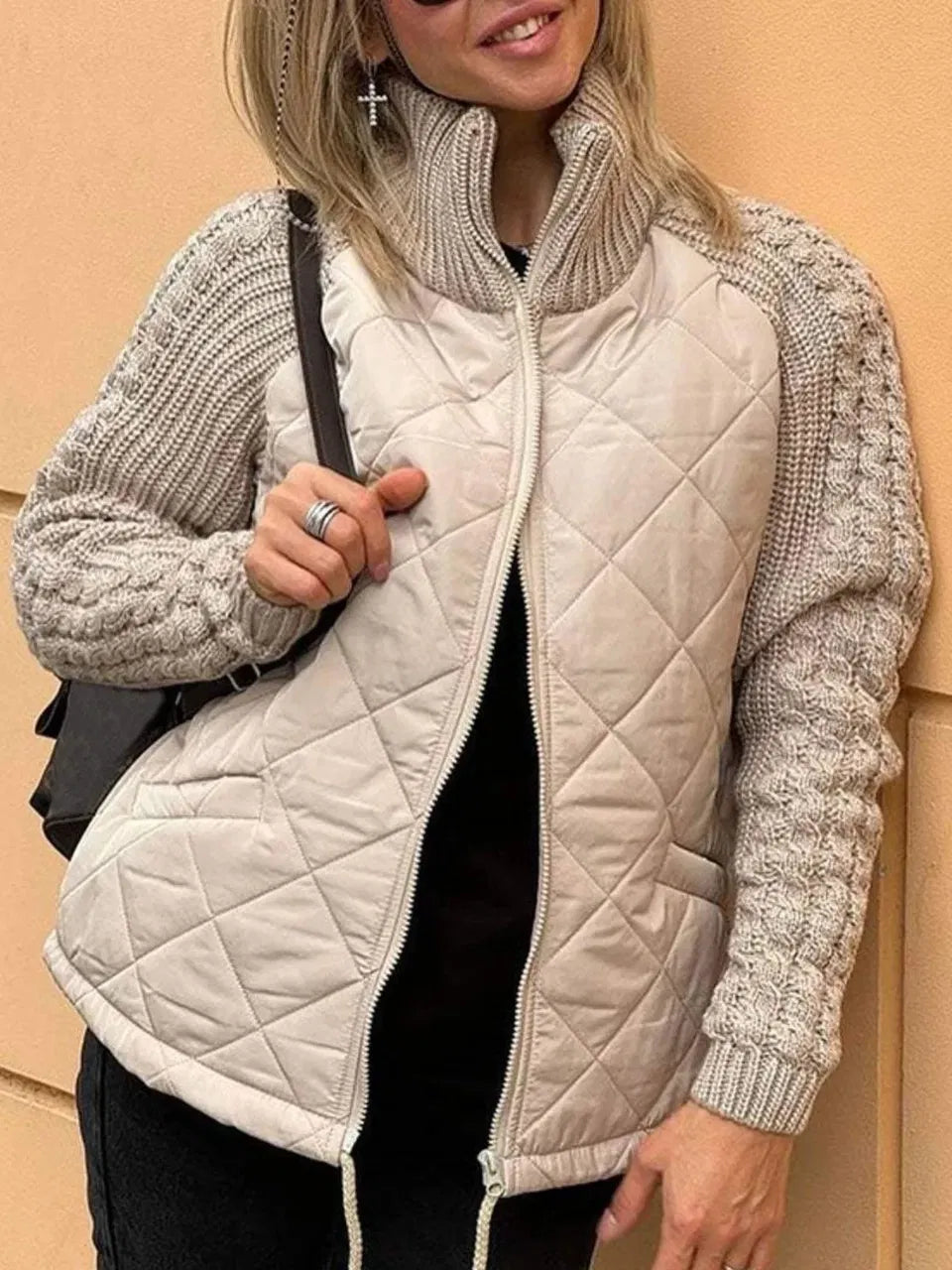 Cardigan en maille confortable d'automne