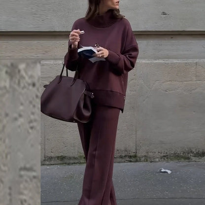 Chic Minimaliste Ensemble Pull & Pantalon