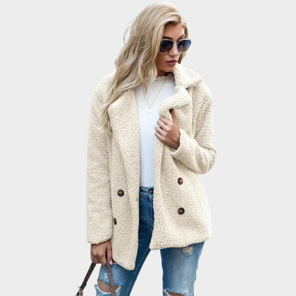 Manteau Teddy à Col Douillet pour un Style Hivernal Chic
