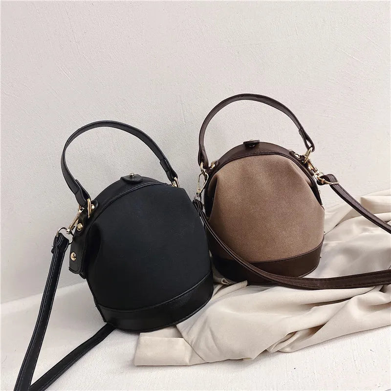 Sac à main seau épaule rétro chic
