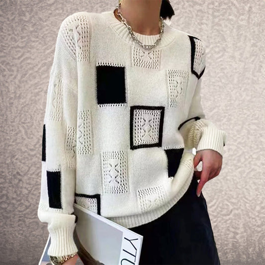 Pull en tricot d'hiver chic et confortable