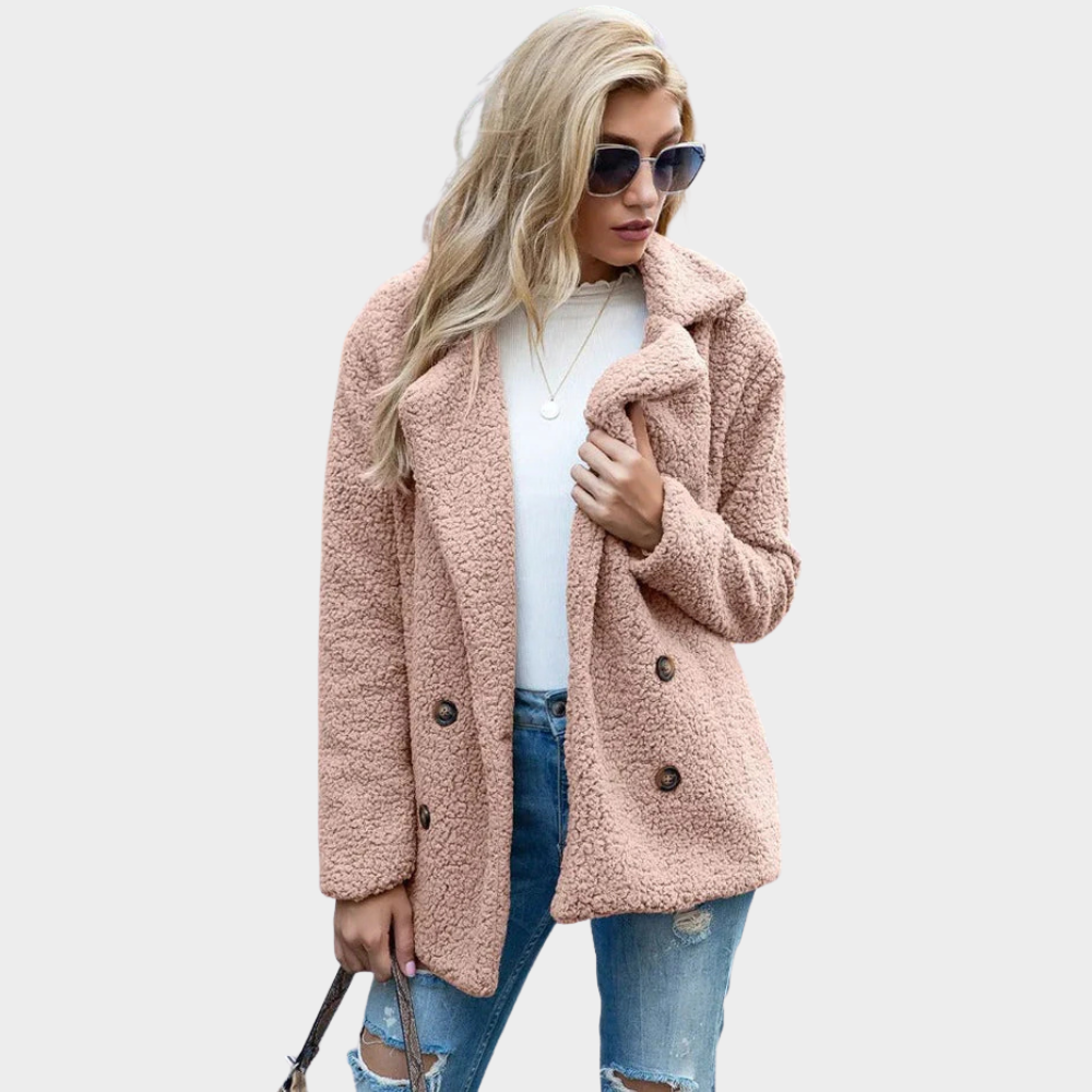 Manteau Teddy à Col Douillet pour un Style Hivernal Chic