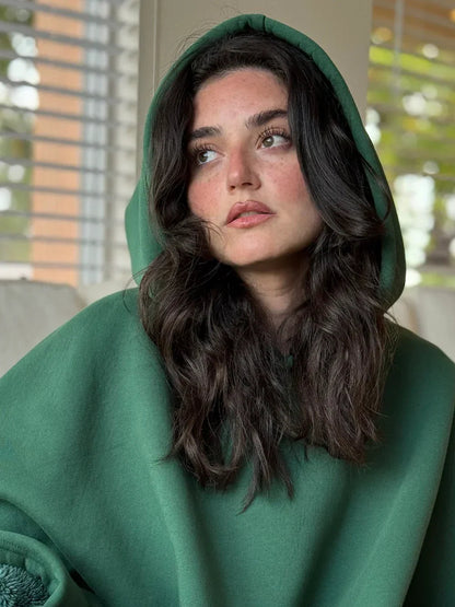 Chandail à Capuche Surdimensionné et Couverture Confortable pour un Confort Ultime