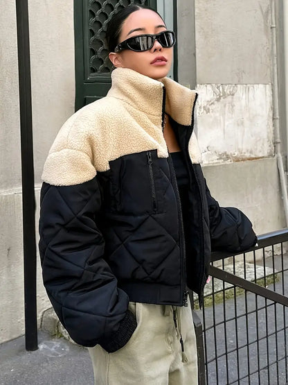 Veste Femme Moderne Thermique Légère Zippée